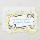 Search for lemon yellow wedding invitations Whimsical
