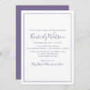 Search for purple invitations Script