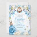 Search for cinderella blue quinceanera invitations Elegant