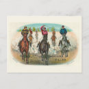 Search for vintage horse racing postcards Race track