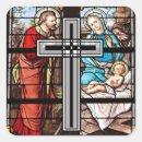 Search for stained glass cross stickers Easter