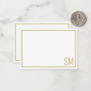 Search for gold border note cards Typography