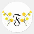 Search for watercolor monogram stickers Yellow