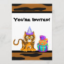 Search for tiger print invitations Zoo