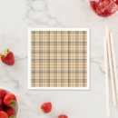 Search for brown plaid napkins Vintage