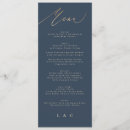 Search for blue and gold wedding menus For her