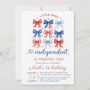 Search for white 1st birthday invitations Red white blue