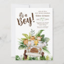 Search for jungle baby boy shower invitations Elephant