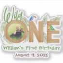 Search for photo birthday boy stickers One year old