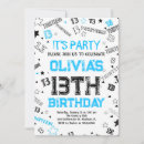 Search for thirteen birthday invitations 13th birthday party