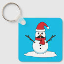 Search for funny snowman cartoon key rings Winter
