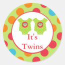 Search for owl baby shower stickers Twins