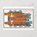 Search for vintage train postcards Antique