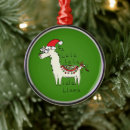 Search for llama christmas tree decorations Alpaca