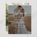 Search for reception wedding announcement cards We got married