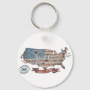 Search for vintage map key rings America