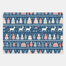 Search for navy christmas wrapping paper Scandinavian