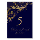 Search for navy and gold table cards Couple