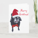 Search for dog lovers christmas cards Black