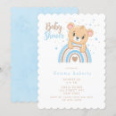 Search for boho teddy bear baby shower invitations Rainbow