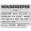 Search for cleaning lady stickers Housekeeper