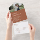 Search for all in one wedding invitations Terracotta