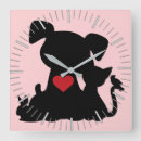 Search for animal silhouette clocks Pets