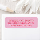 Search for red wedding return address labels Traditional