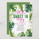 Search for aloha luau sweet 16 invitations Hawaiian