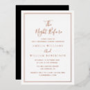 Search for gold foil rehearsal dinner invitations The night before