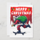 Search for skateboard christmas cards Santa