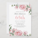 Search for 65th birthday invitations Typography