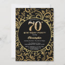 Search for black floral pattern invitations Black and gold