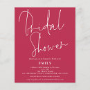 Search for magenta bridal shower invitations Simple