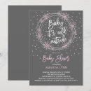 Search for pink grey baby shower invitations Baby it's cold outside