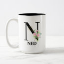 Search for alphabet n mugs Pink