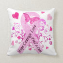 Search for breast cancer awareness cushions Hope