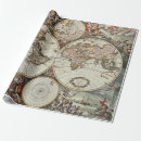 Search for world globe wrapping paper Old