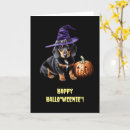 Search for dachshund halloween cards Dog