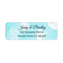 Search for seahorse wedding return address labels Ocean