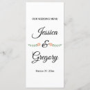 Search for wedding menu rack cards Simple