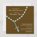 Search for holy rosary invitations Blue