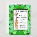 Search for tropical 1st birthday invitations Leaves