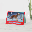 Search for big cat christmas cards Tiger