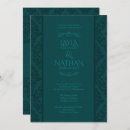 Search for elegant gothic wedding invitations Teal