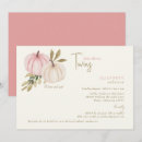 Search for twin pumpkin baby shower invitations Twins