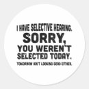 Search for selective stickers Hearing