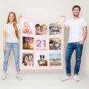 Search for 21st birthday blankets Photo collage