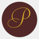 Search for gold monogrammed stickers Letter