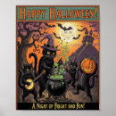Search for vintage halloween posters Black cat